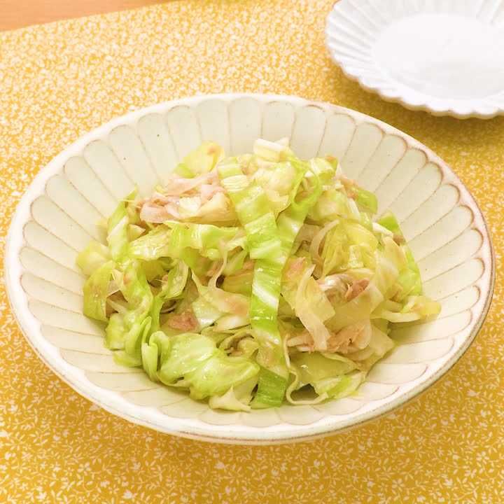 春キャベツと新玉ねぎのツナ和え