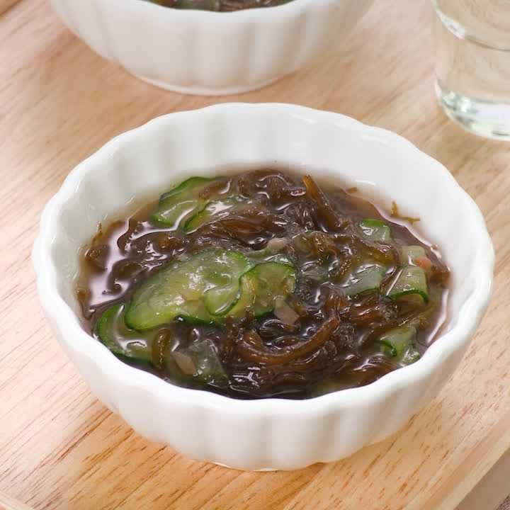 もずくときゅうりの出汁浸し