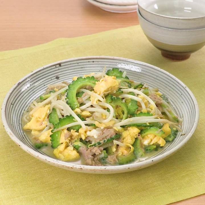 味付け簡単 ゴーヤーと卵のめんつゆ炒めのレシピ動画 作り方 Delish Kitchen