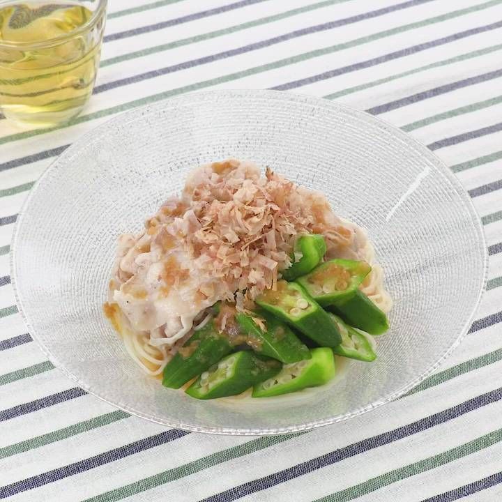 豚しゃぶ梅だれそうめん