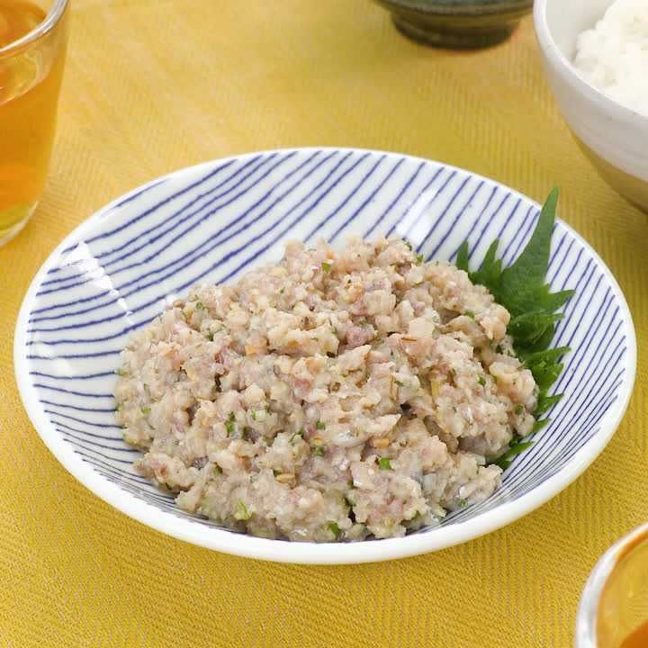 さっぱりレモンのなめろう