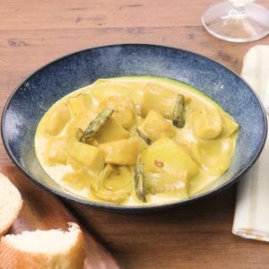 ホタテとエリンギのカレークリーム煮