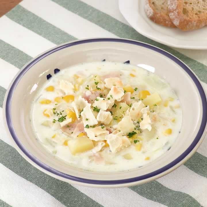 具沢山のコーンチャウダー