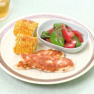「ささみのねぎ味噌焼きプレート」のレシピ動画