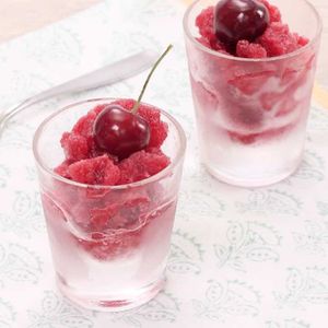 「さくらんぼのシャーベット」のレシピ動画