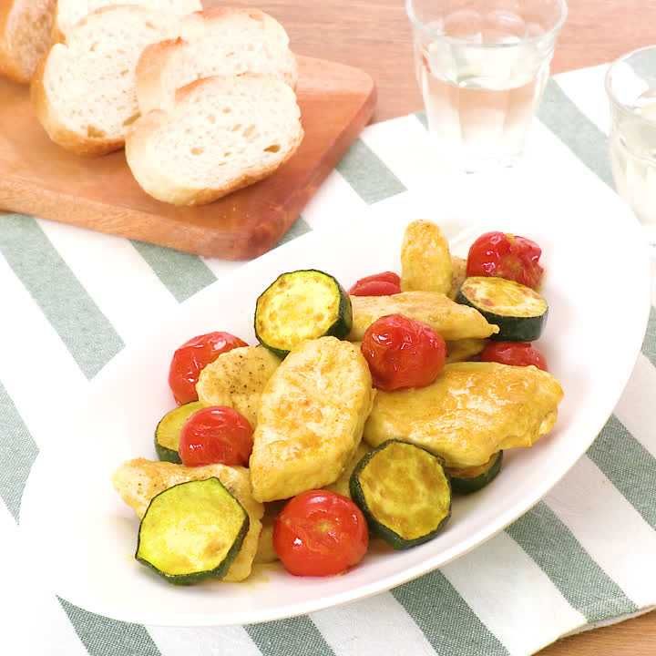 鶏むね肉のカレーマリネ