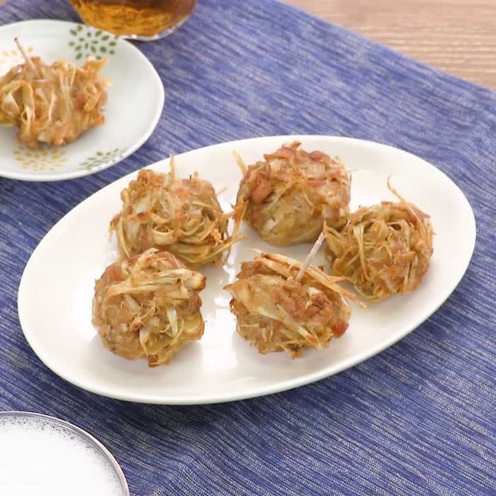 ごぼうとツナのふわふわ揚げ