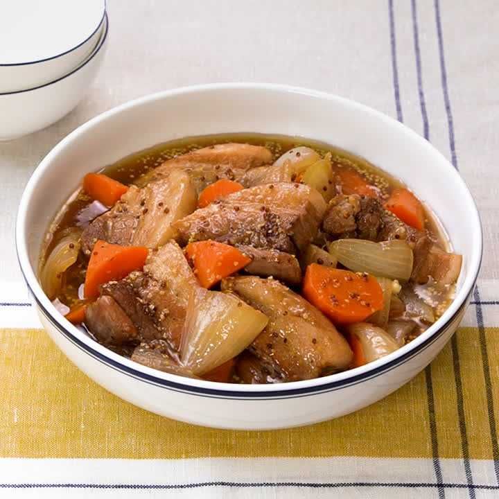 豚バラのハニーマスタード煮