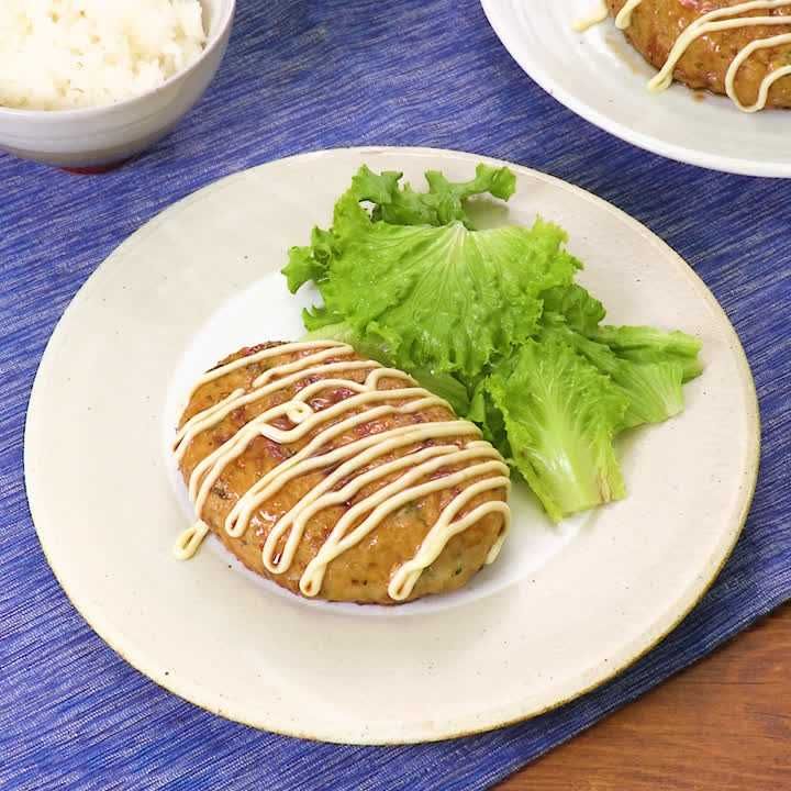 アジのてりマヨハンバーグ