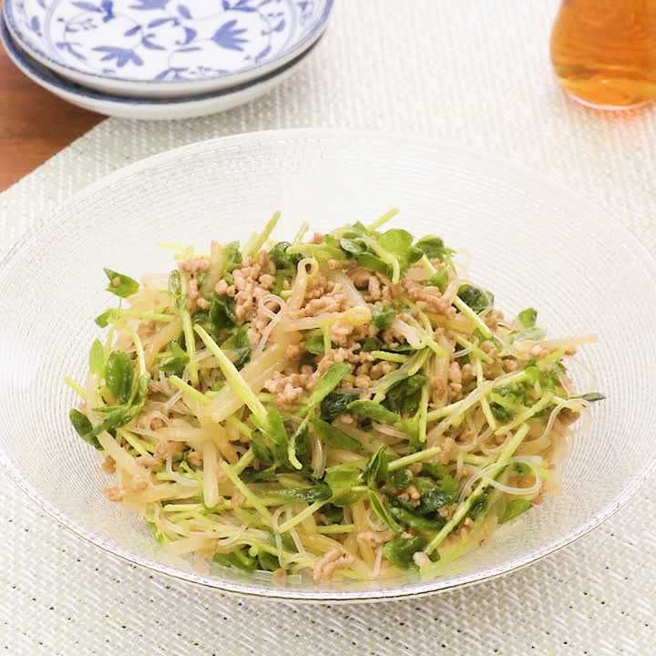 豚ひき肉と春雨の中華和え
