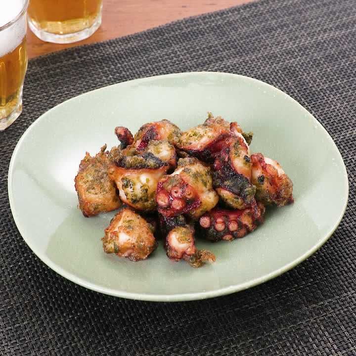 たこの磯辺唐揚げ