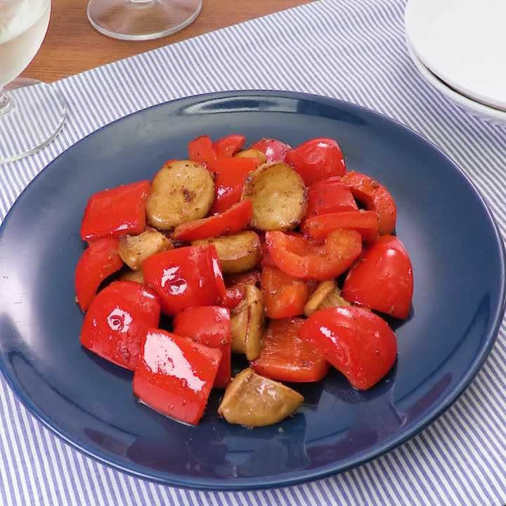 パプリカのアンチョビソテー