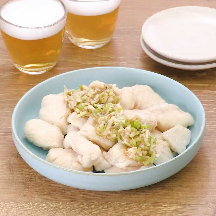 ねぎ塩水晶鶏