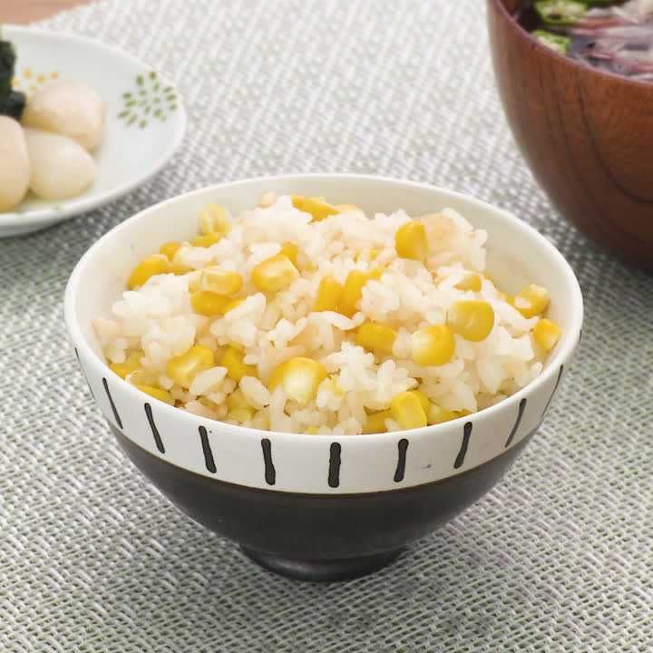 とうもろこしと塩麹の炊き込みご飯