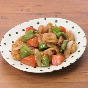 「鶏肉とにんじんの甘酢炒め」のレシピ動画