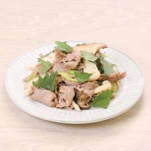 豚肉とエリンギの胡麻味噌炒め