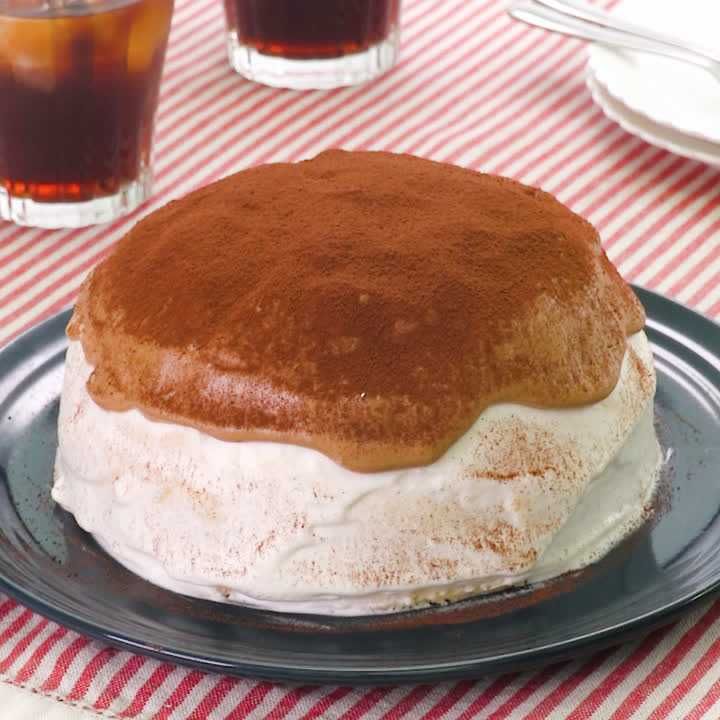 焼かずにお手軽！ ティラミス風ドームケーキのレシピ動画・作り方 DELISH KITCHEN