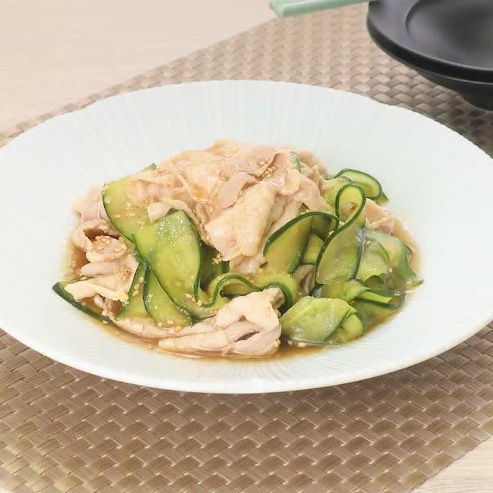 きゅうりの豚しゃぶサラダ