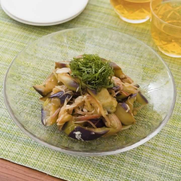 なすのみょうが和え