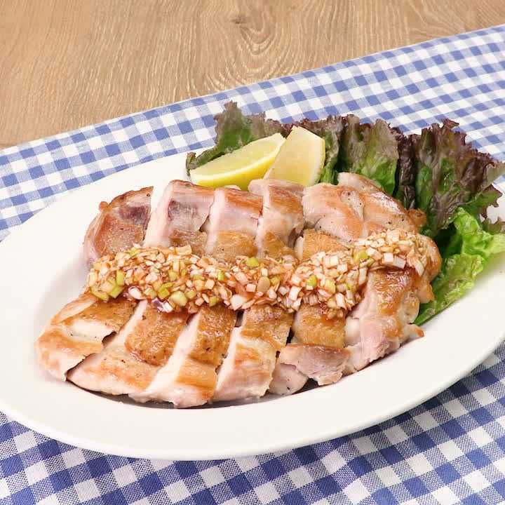 パリパリ鶏の旨辛ねぎだれ