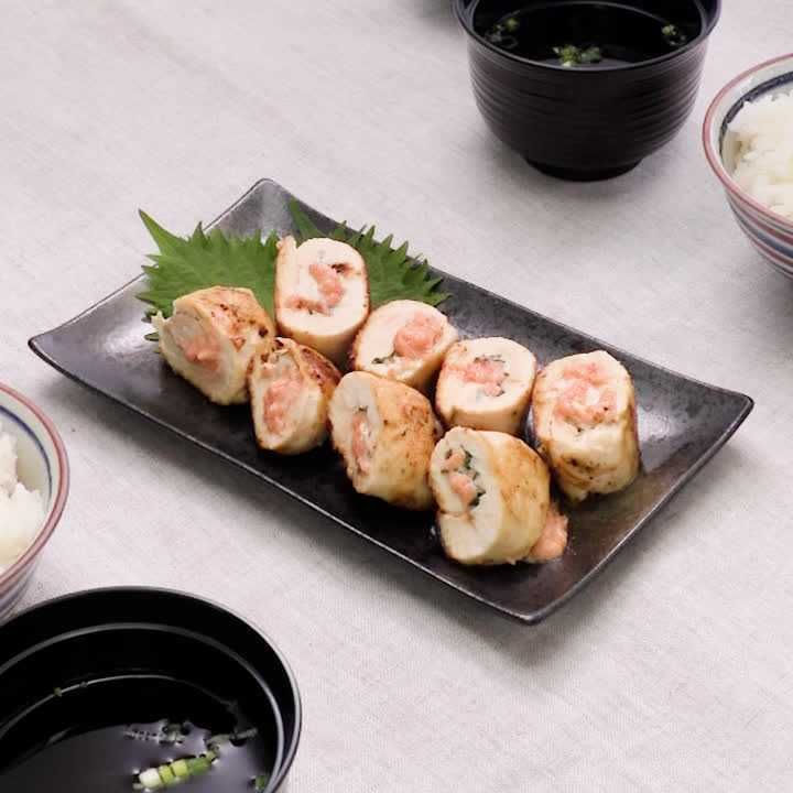 しそ明太子のささみ巻き