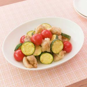 「揚げ鶏とズッキーニのマリネ」のレシピ動画