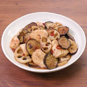 鶏むね肉となすの南蛮漬け