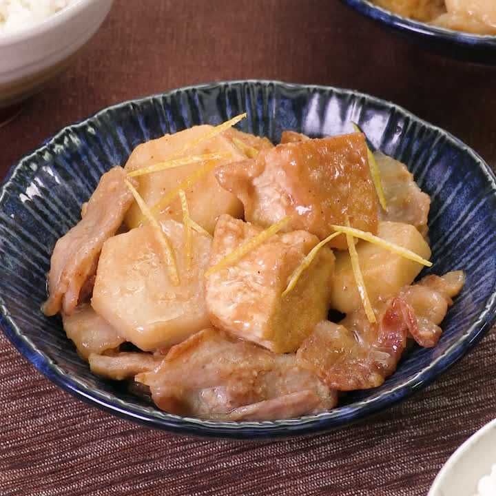 豚肉と里芋のごまみそ煮