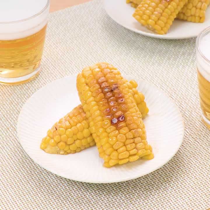 アンチョビバターの焼きとうもろこし