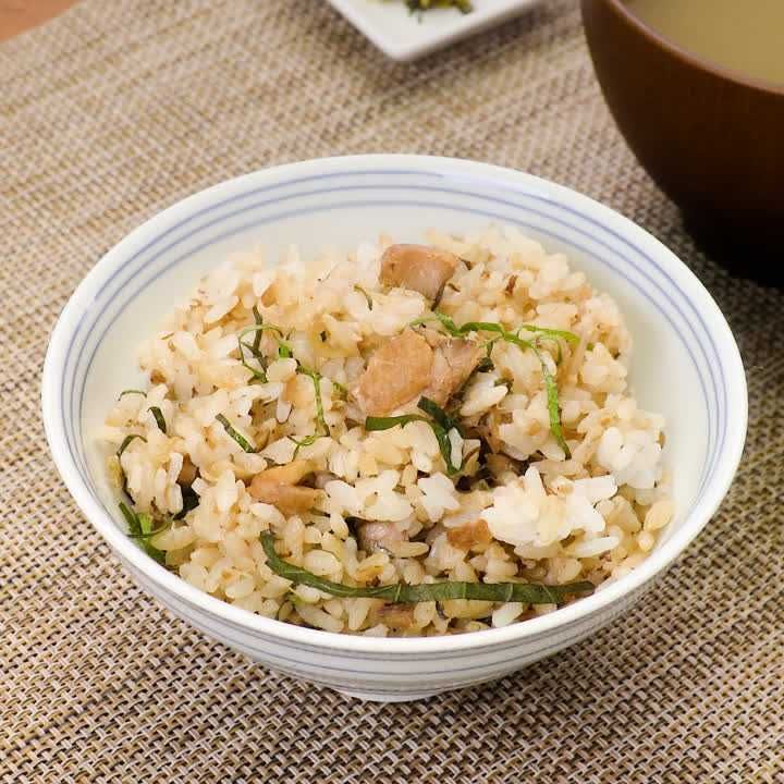 あじと香味野菜の混ぜご飯