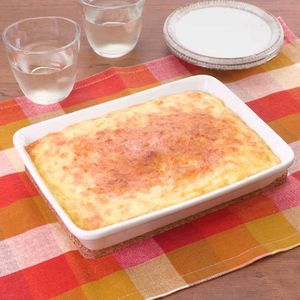 「豆腐と長芋の肉味噌チーズ焼き」のレシピ動画