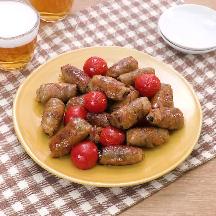 なすの大葉肉巻き