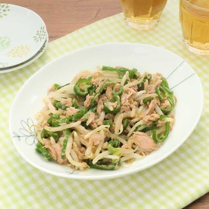 ピーマンとツナの胡麻あえ