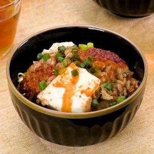 お手軽麻婆風炊き込みごはん