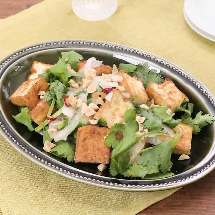 厚揚げのエスニックサラダ