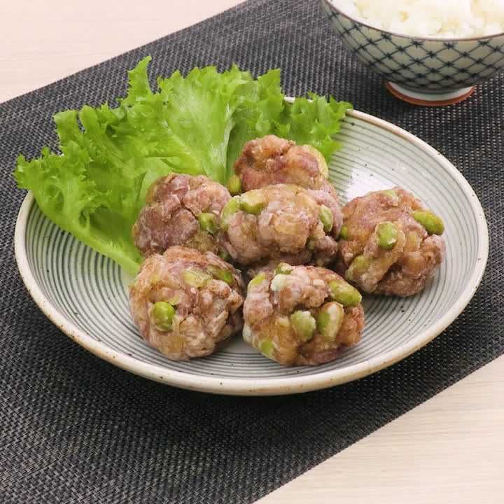 枝豆の揚げ団子