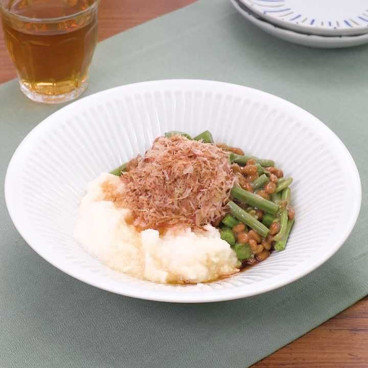 わらびと納豆のネバネバ和え