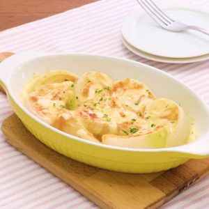 「玉ねぎの味噌マヨチーズ焼き」のレシピ動画