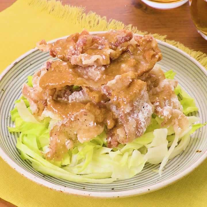 豚バラのごま味噌揚げ