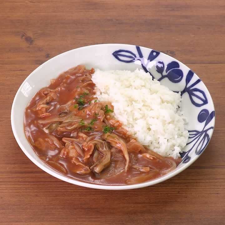 豚肉とまいたけのハヤシライス