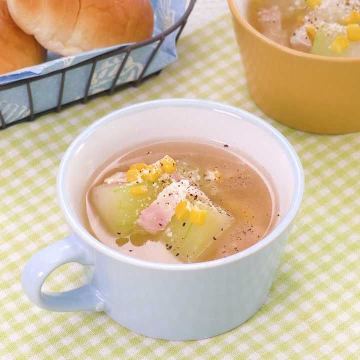 冬瓜とベーコンのスープ