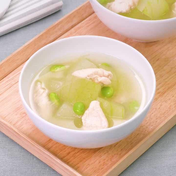 ささみと冬瓜の中華スープ