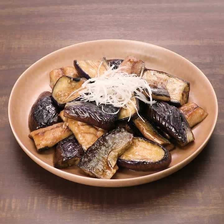 さんまとなすの蒲焼き