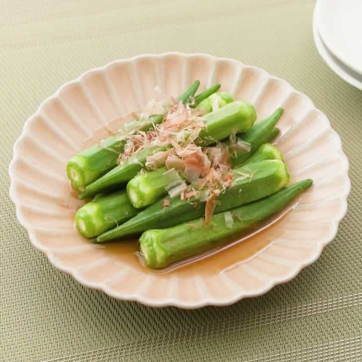 オクラのめんつゆ煮浸し