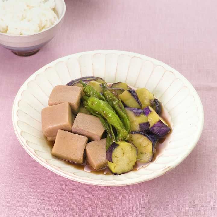 なすと高野豆腐のうま煮
