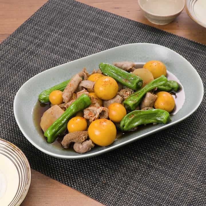 鶏の玉ひもの照り煮