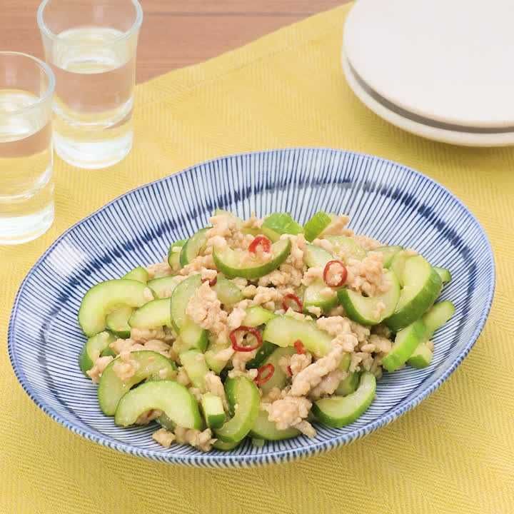 きゅうりのピリ辛みそ炒め