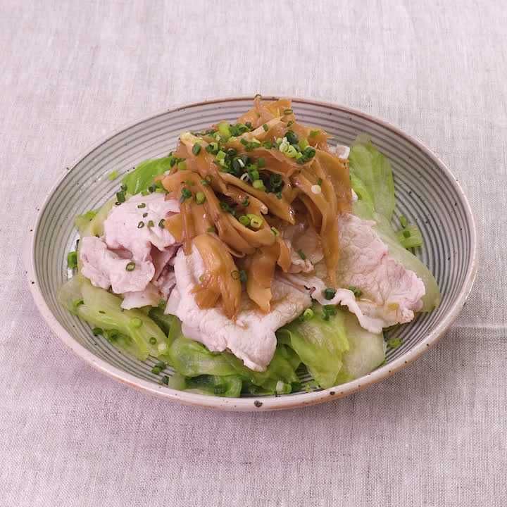 豚しゃぶのきのこだれ