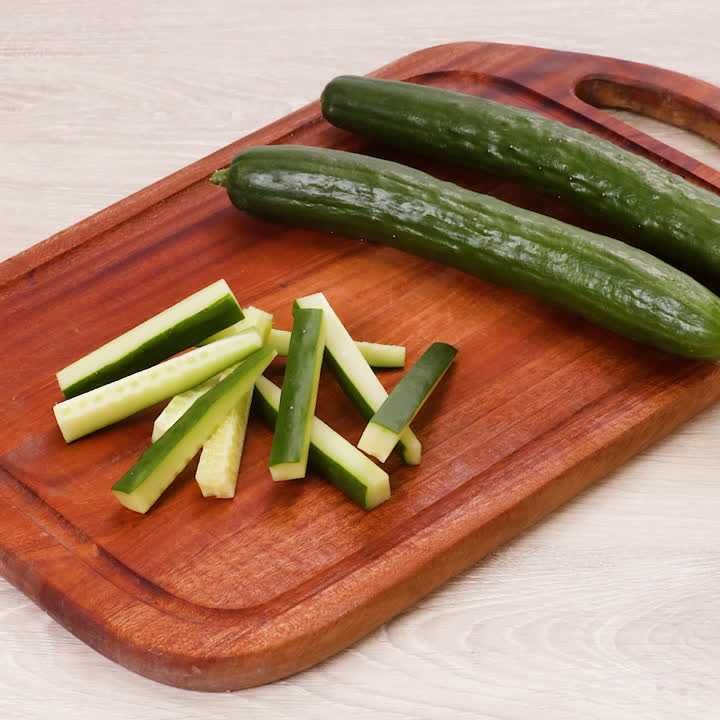 きゅうりの拍子木切り