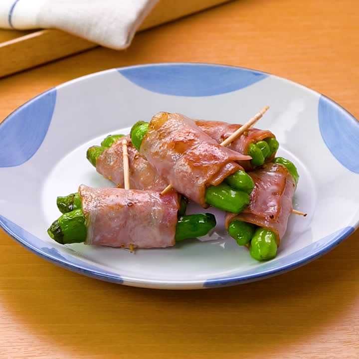 ししとうのベーコンロール